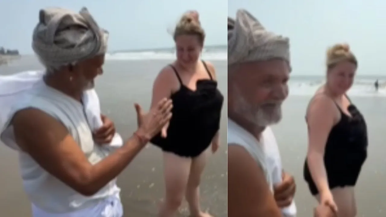 Viral Video old man met women