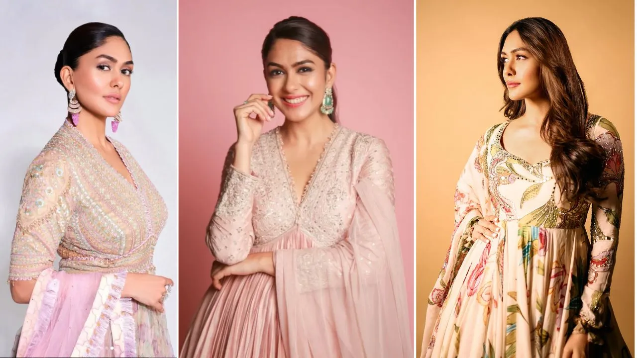 Mrunal Thakur Anarkali Suit Look