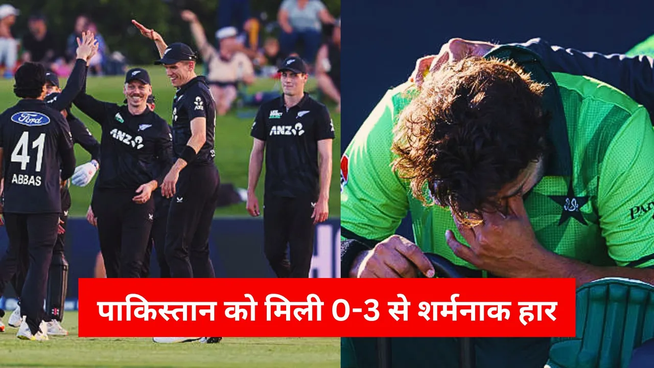 Pakistan poor run continues as new zealand beat them in the last odi to win the series by 3-0