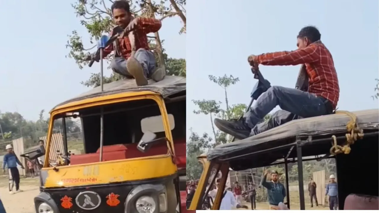 Viral stunt video on social mediaa
