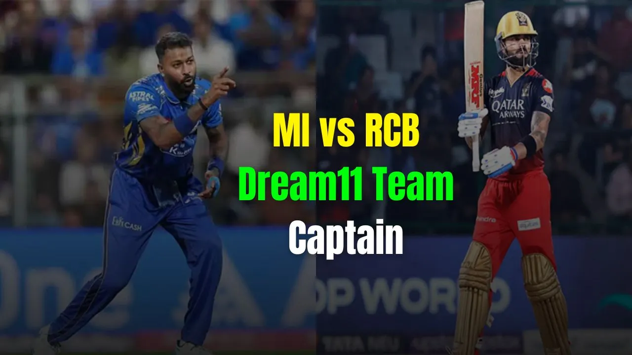 MI vs RCB Dream11 Team Captain