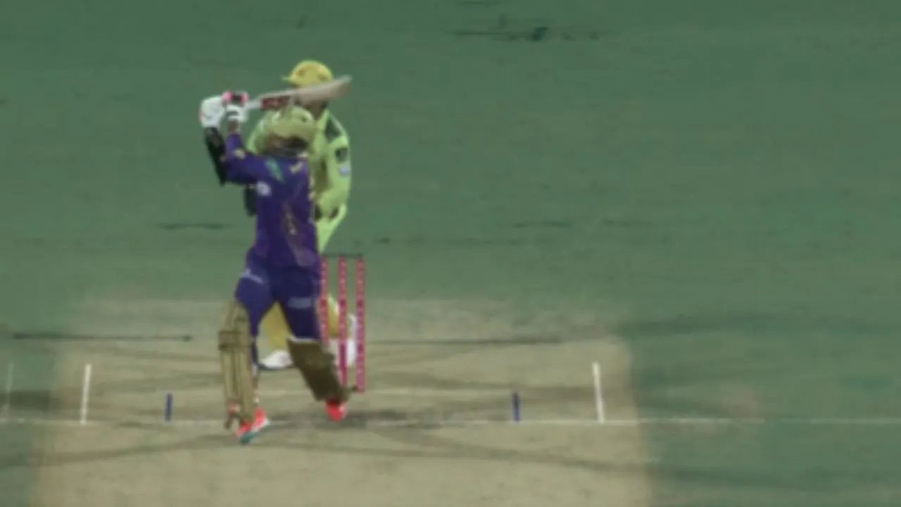 KKR Sunil Narine finished the match on 18 ball at Chepauk where CSK batters were struggling for single 