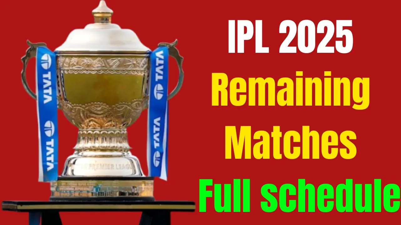 IPL 2025  Remaining  Matches   Full schedule