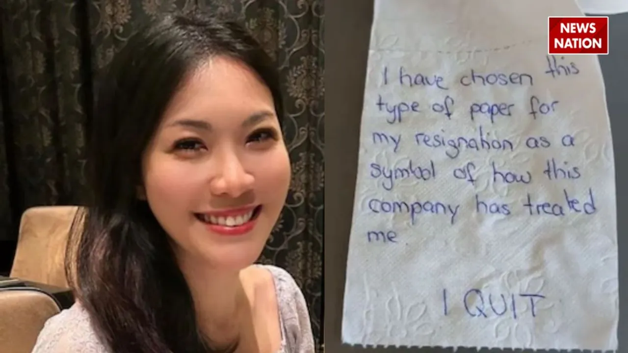 Resignation written on toilet paper