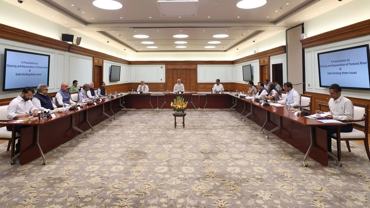 pm modi on river yamuna