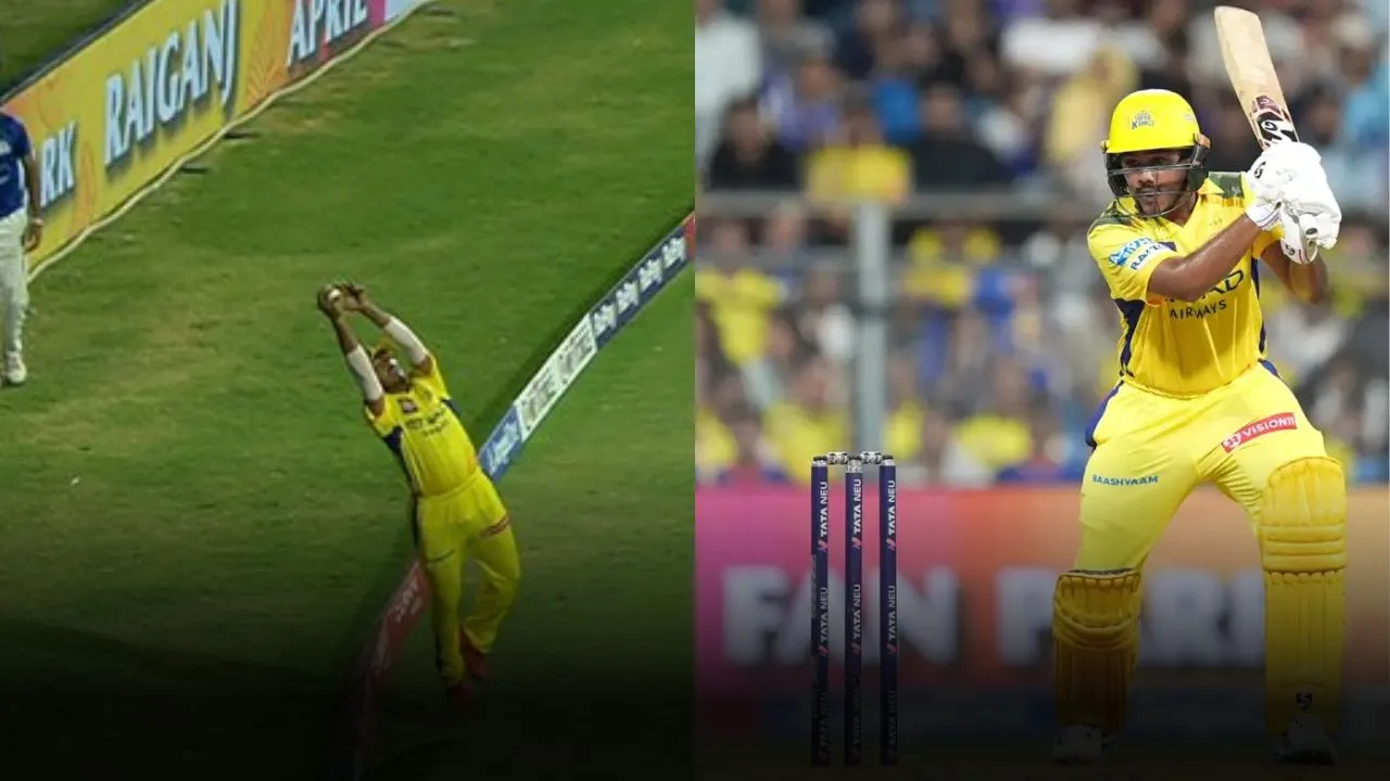 Ayush Mhatre fantastic fielding save 5 runs for his team