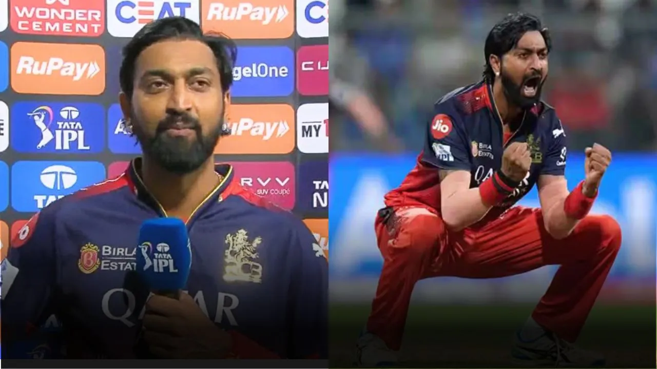 krunal pandya gave credit to virat kohli for his match winning knock during dc vs rcb match in ipl 2025