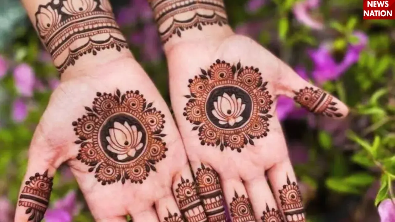 फ्लावर डिजाइन मेहंदी