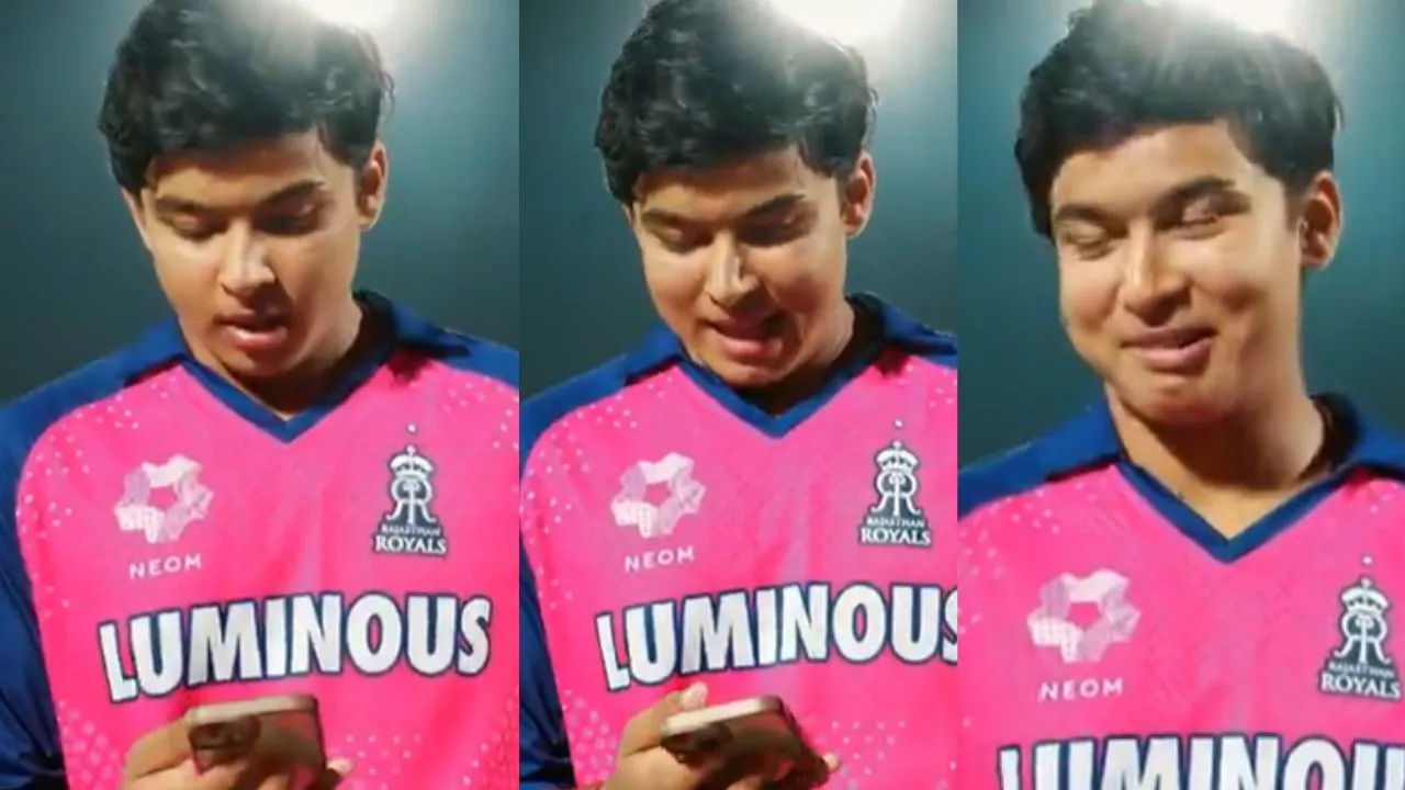 Papa Pranam Vaibhav Suryavanshi got emotional while talking to his father first time after century viral video  