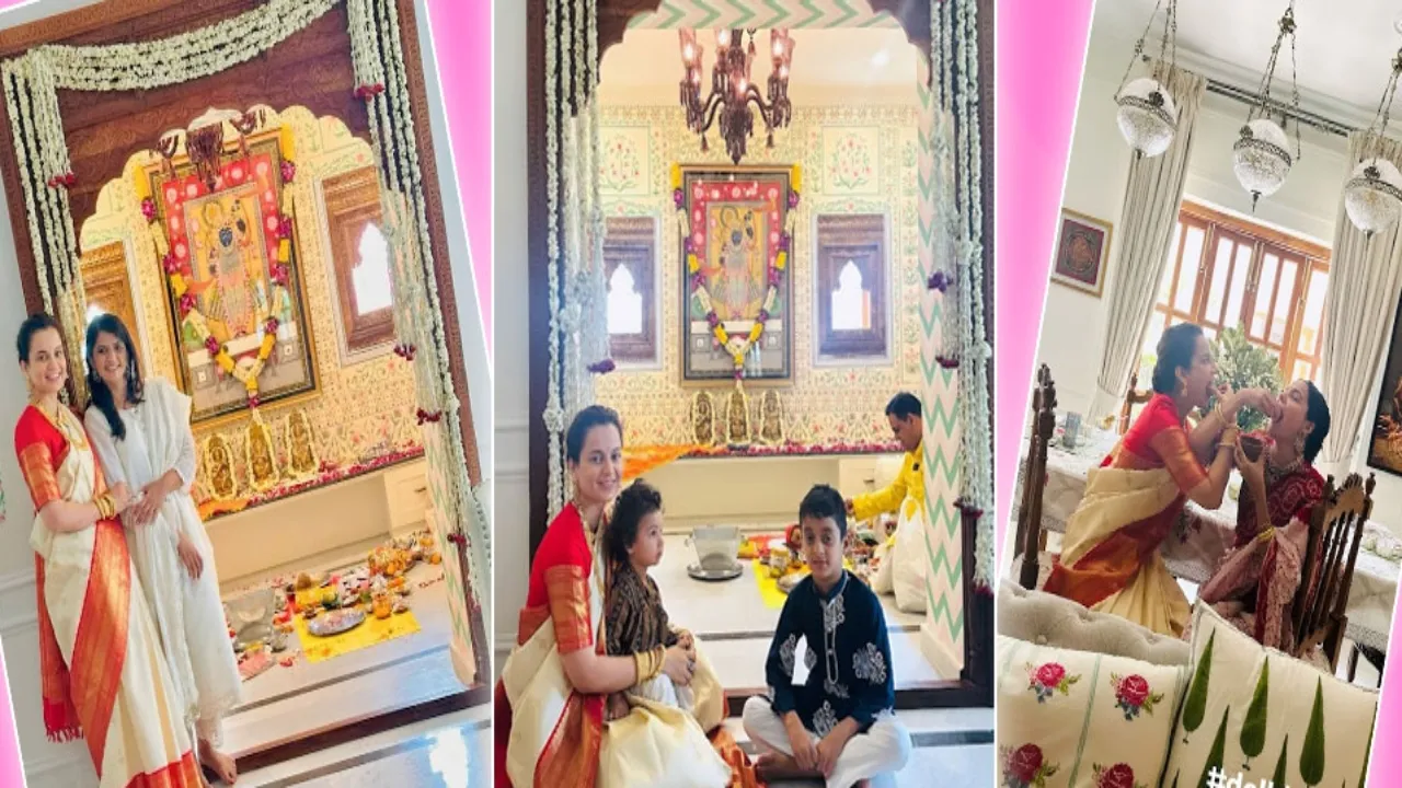 Kangana Ranaut shift 100 year old house see here photos of actress MP bungalow..........