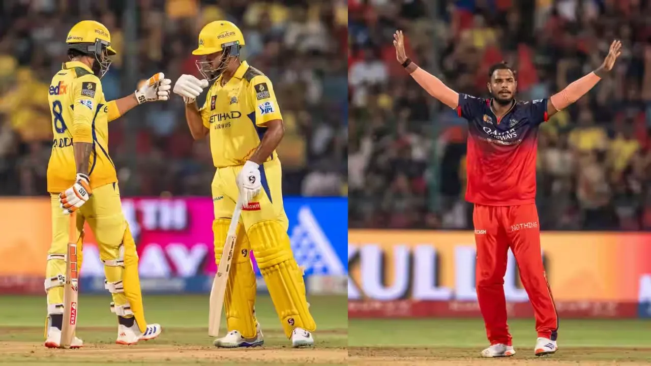 RCB vs CSK IPL 2025: Ravindra Jadeja Ayush Mhatre inning in vain as RCB beat CSK by 2 runs on last ball thriller 