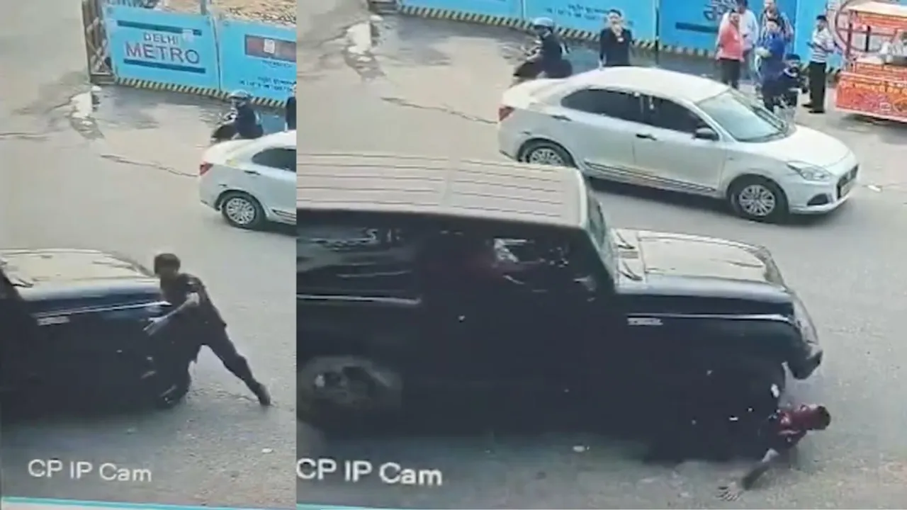 Delhi Mahipalpur Flyover Thar Car Accident