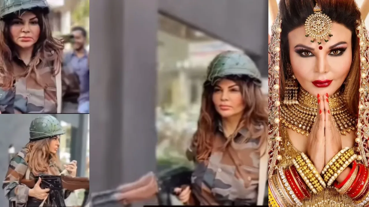 Rakhi Sawant was seen with a gun during Operation Sindoor video viral on social media......