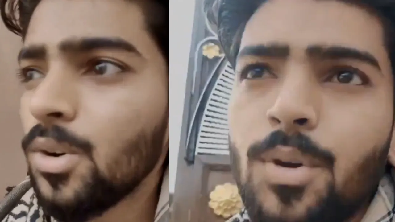viral man video social media