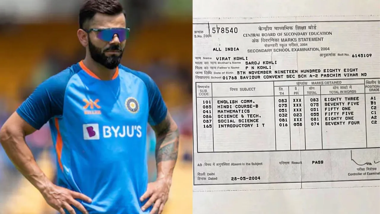 virat kohli 10th class marksheet viral on social media here is marksheet