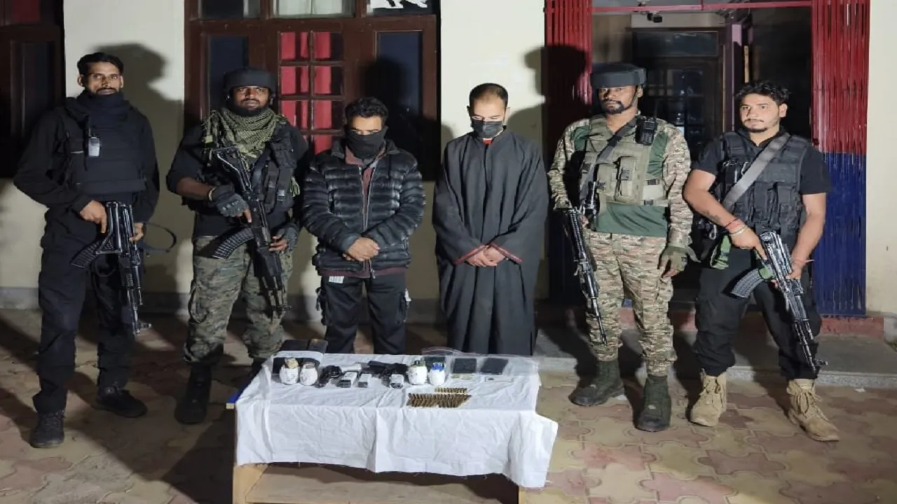 Two terrorist associates arrested from shopian