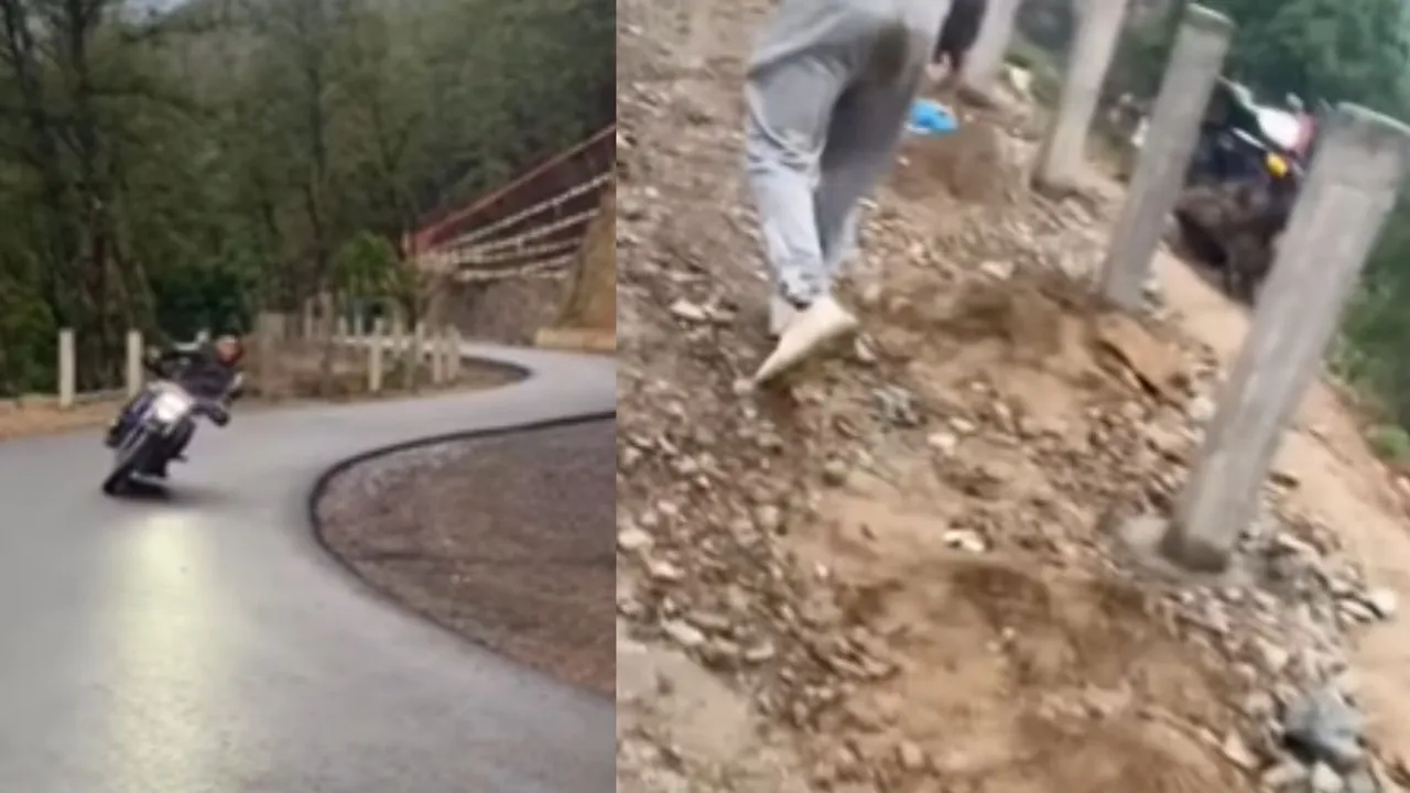 viral accident video on social media