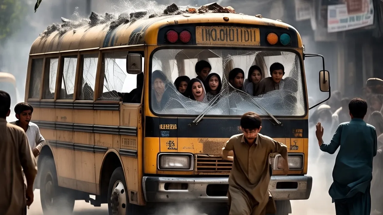Terror Attack on School bus in Balochistan of Pakistan many Students Killed
