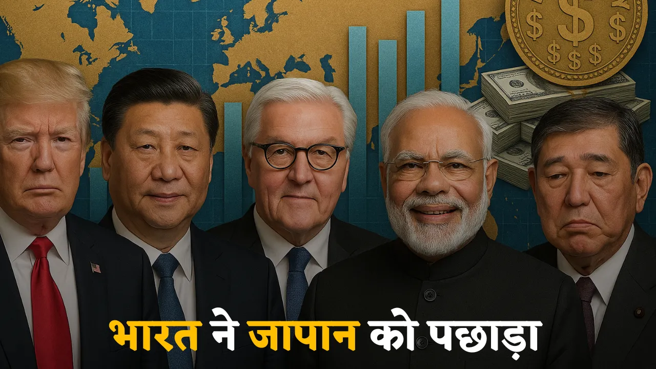 India becomes 4th biggest Economy in the world with 4000 Billion Dollar Economy beats Japan 