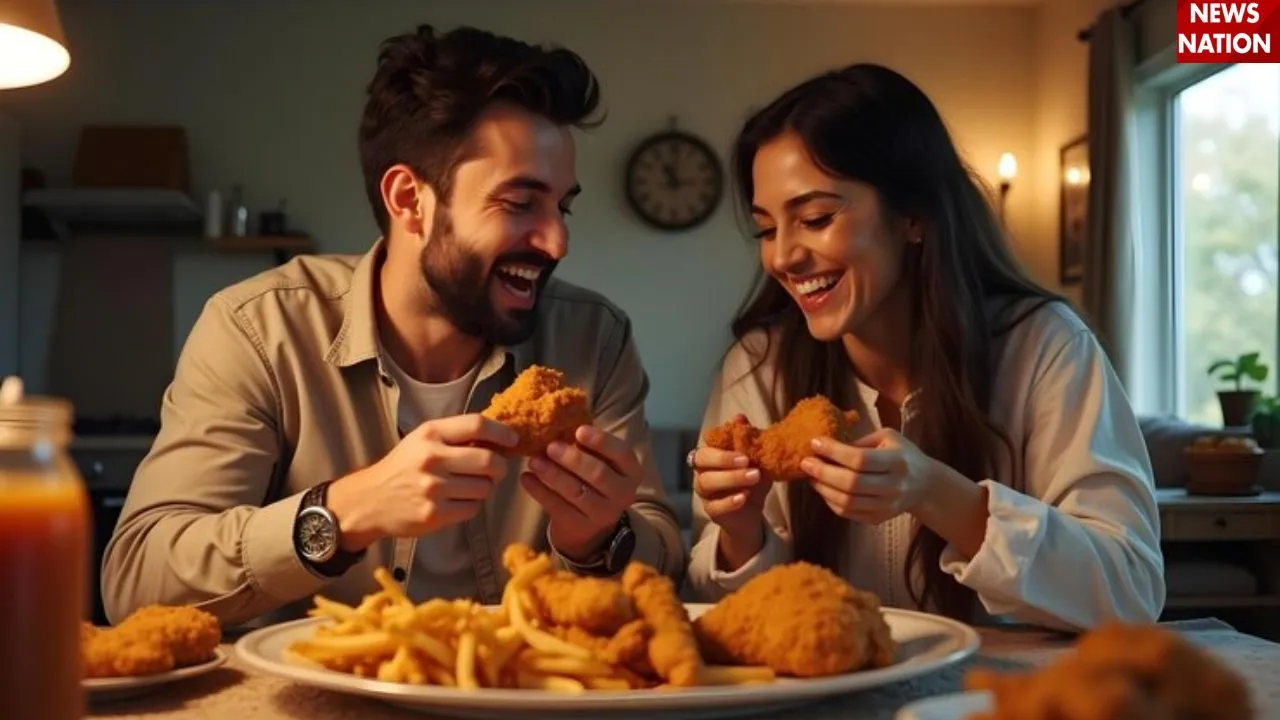 eating food