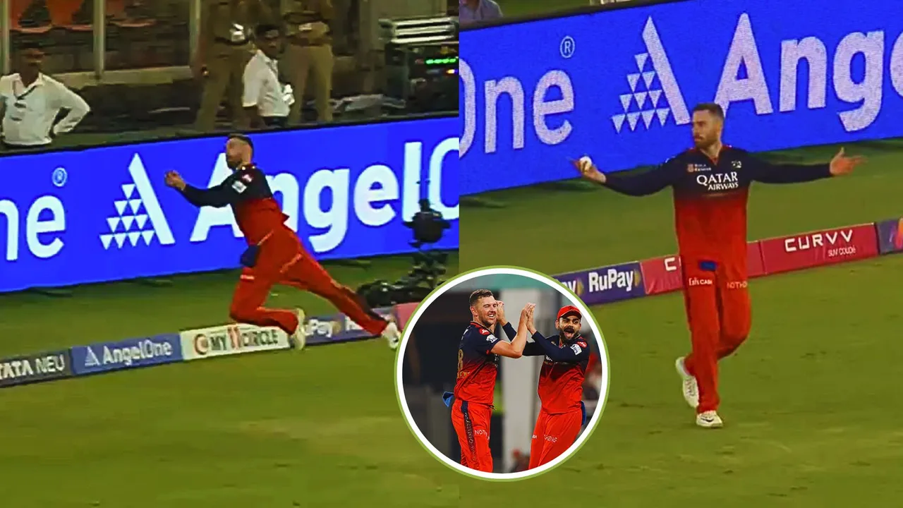 Phil salt took a stunning catch near the boundary rope to dismiss priyansh arya 