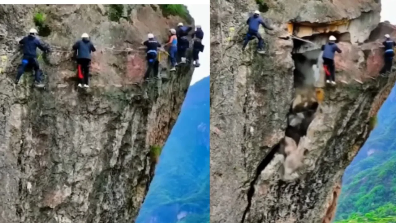 viral video mountain broke