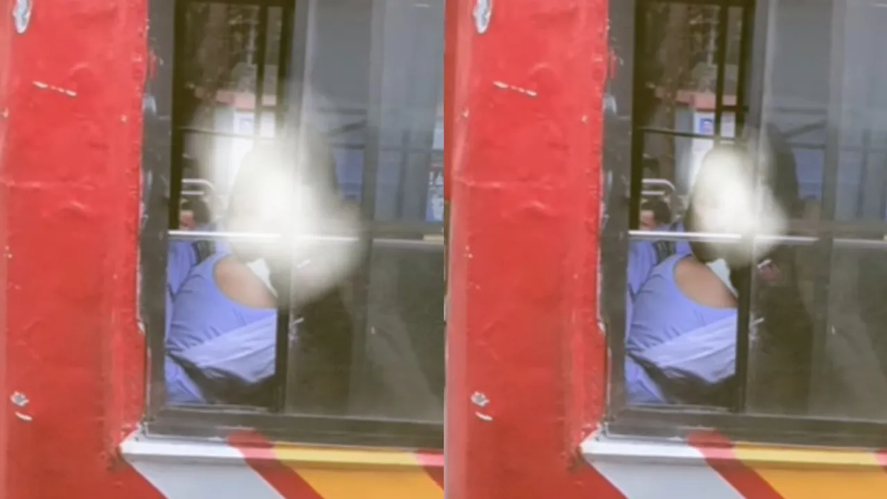 Viral couple bus romance video