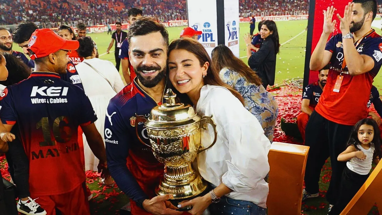 Nikhil sosale's daughter went viral for staring at Virat Kohli-Anushka Sharma during celebration