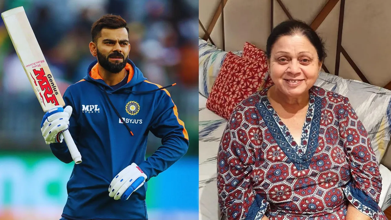 Virat Kohlis mother saroj kohli lives a simple life away from the glamour in her delhi home 