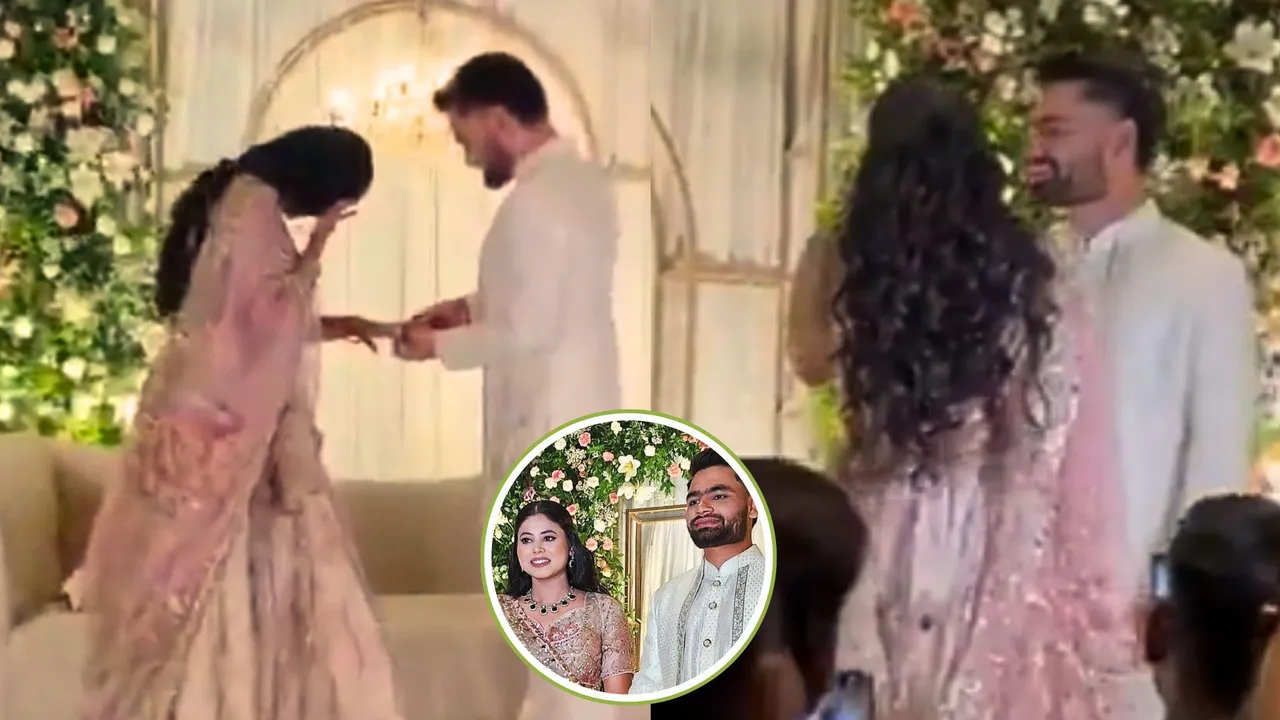 Priya Saroj shed tears the moment Rinku Singh put the ring on her finger 
