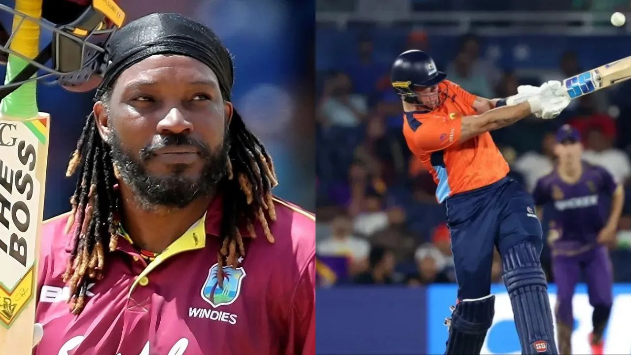 FINN ALLEN BROKE CHRIS GAYLE record hit most sixes in a T20 innings in the history