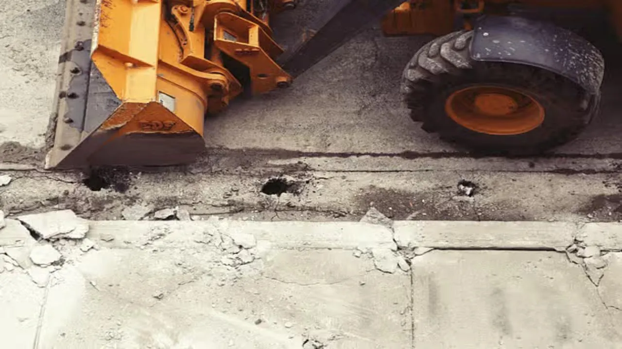 Faridabad bulldozer action