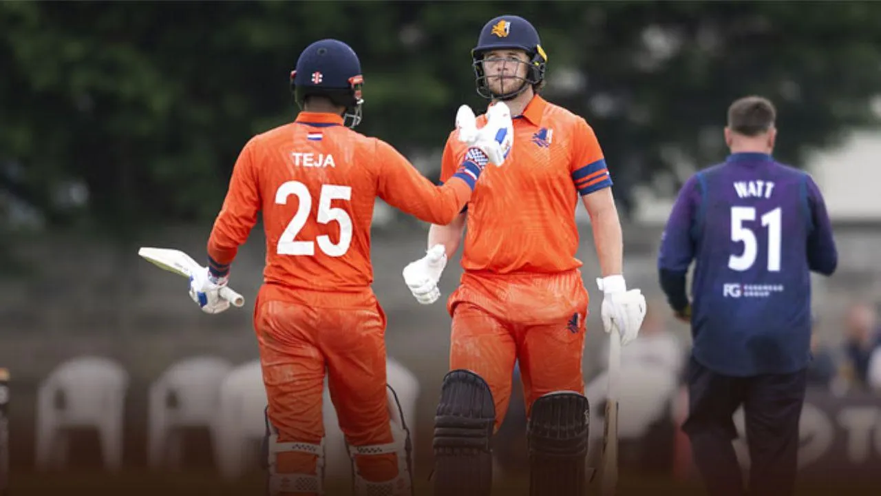 SCO vs NED result Netherlands chase down 370 runs against Scotland which is third highest chase in ODI History