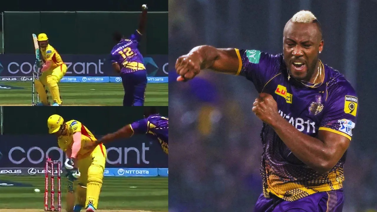 Andre Russell's deadly yorker destroyed Faf du Plessis stumps in the blink of an eye