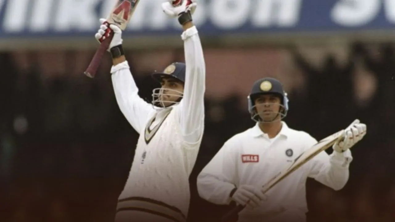 sourav ganguly get out on single digit score only once in england test format