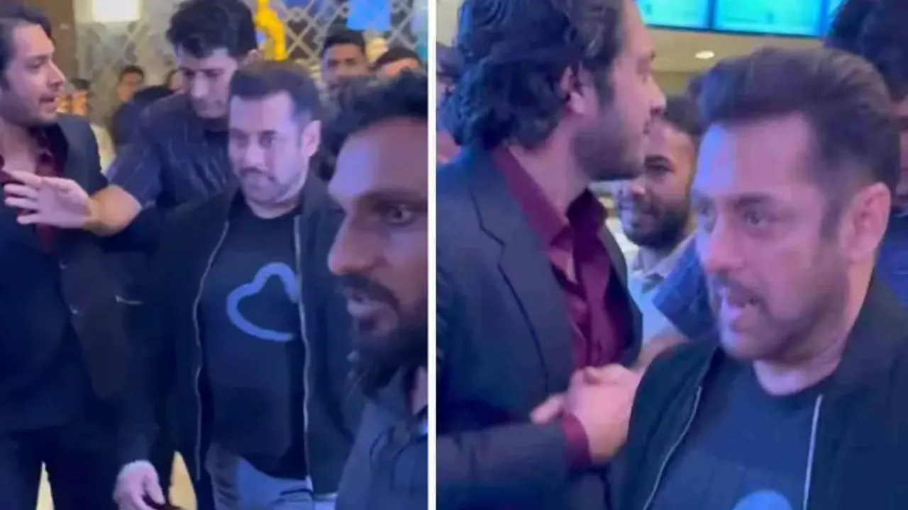 Salman Khan bodyguard did shameful act with Aamir khan son junaid now misbehavior video viral