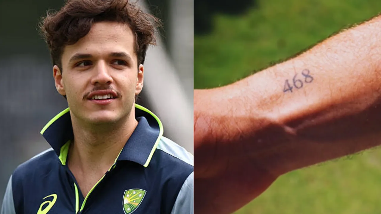 Sam Konstas unique 468 number tattoo creates a lot of buzz on the social media