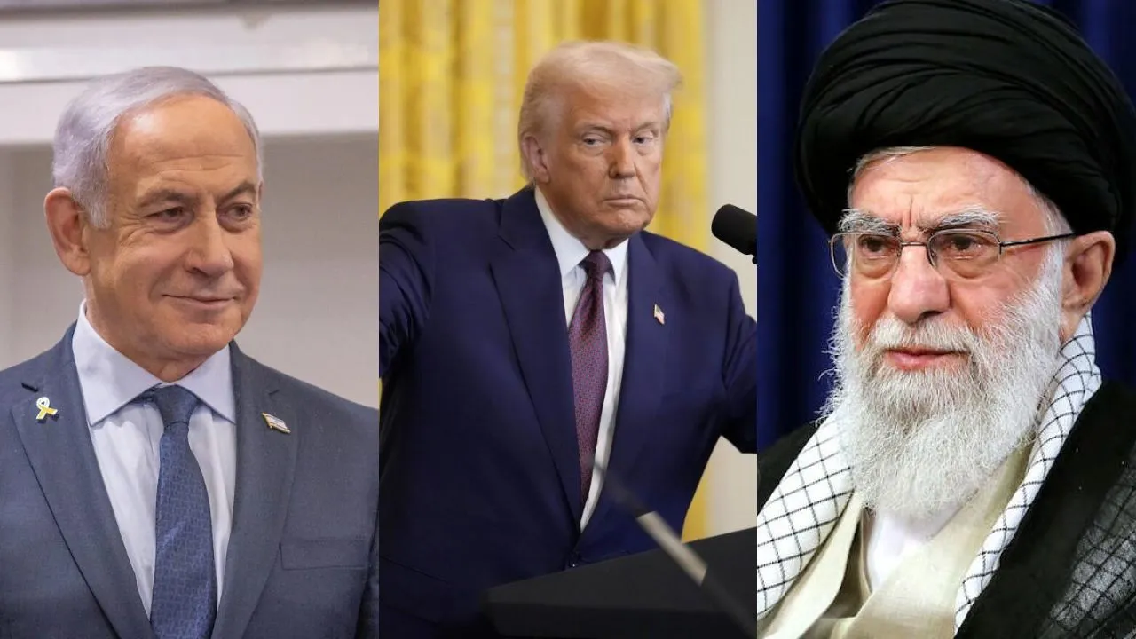 Netanyahu Trump and Ali Khamenei