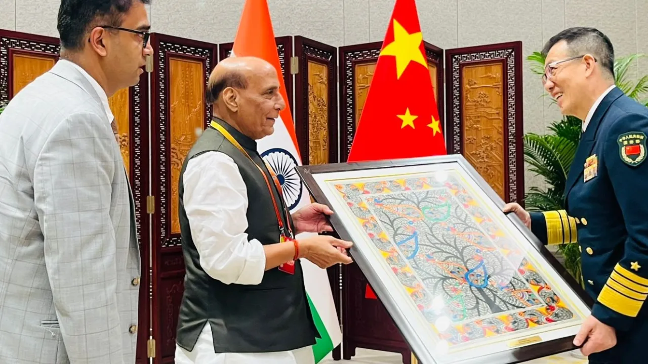 Rajnath Singh meets Chinese Counterpart in SCO Meeting in China