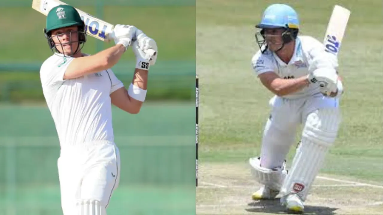 Dewald brevis score fifty in his debut test against zimbabwe in just 41 balls