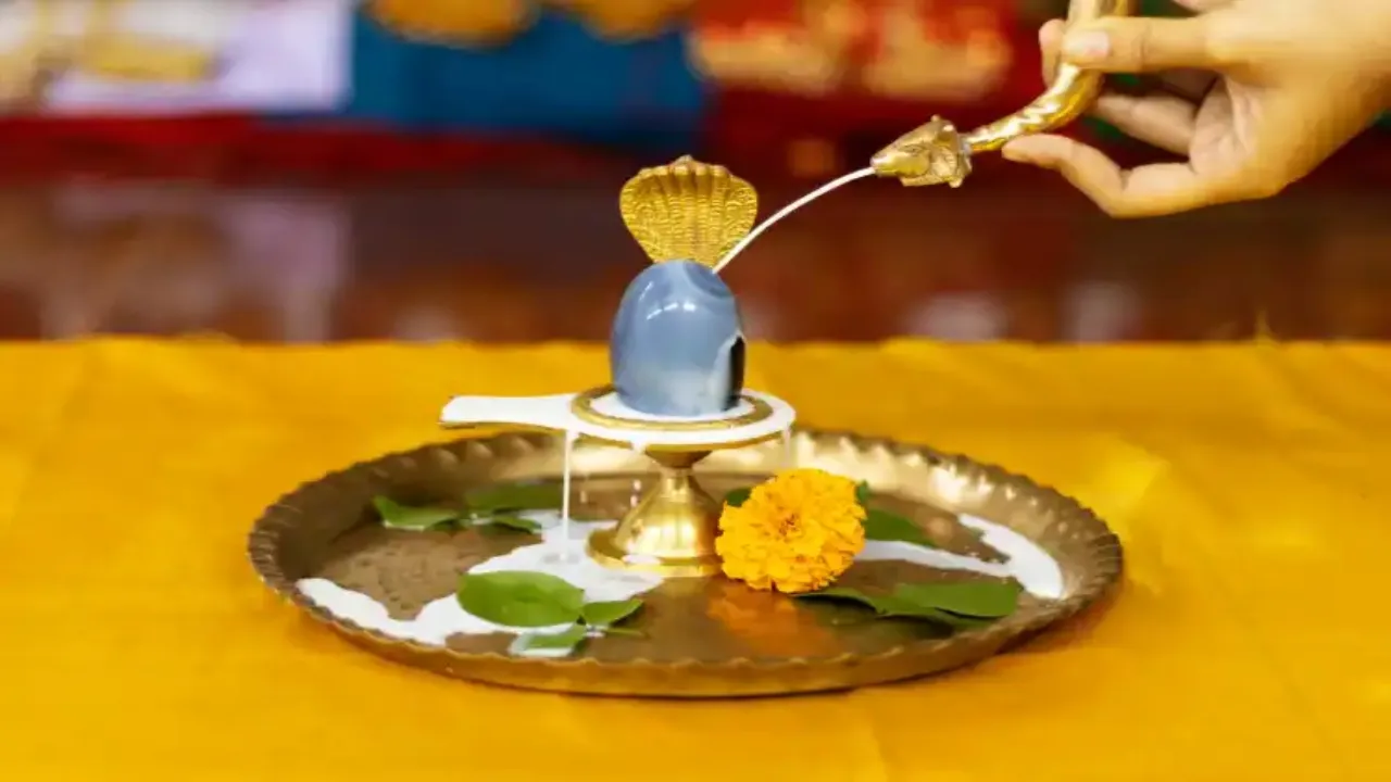 Rudrabhishek during sawan