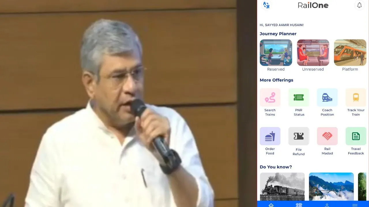 Union Minister Launces Railone App