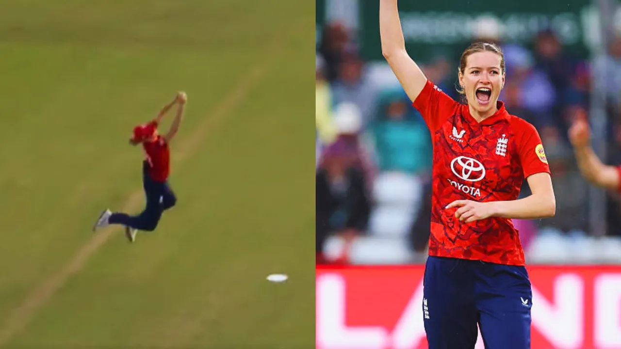 Lauren Bell took an unbelievable catch which stunned everyone