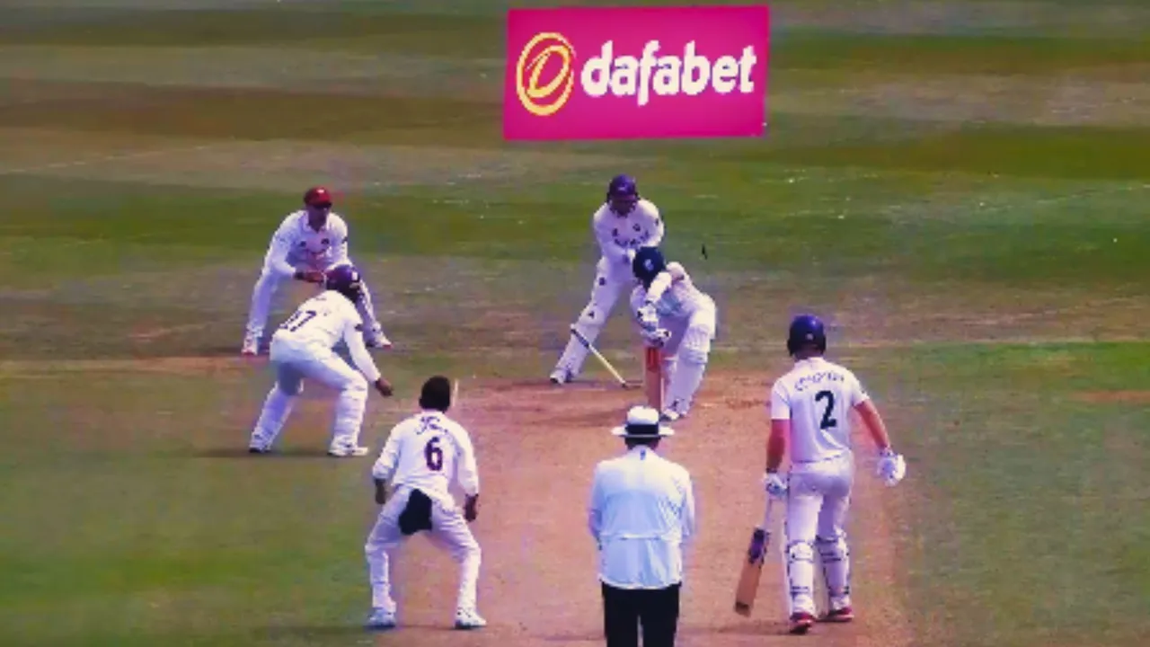 Yuzvendra Chahal cleans up a batter on a ripper during county championship