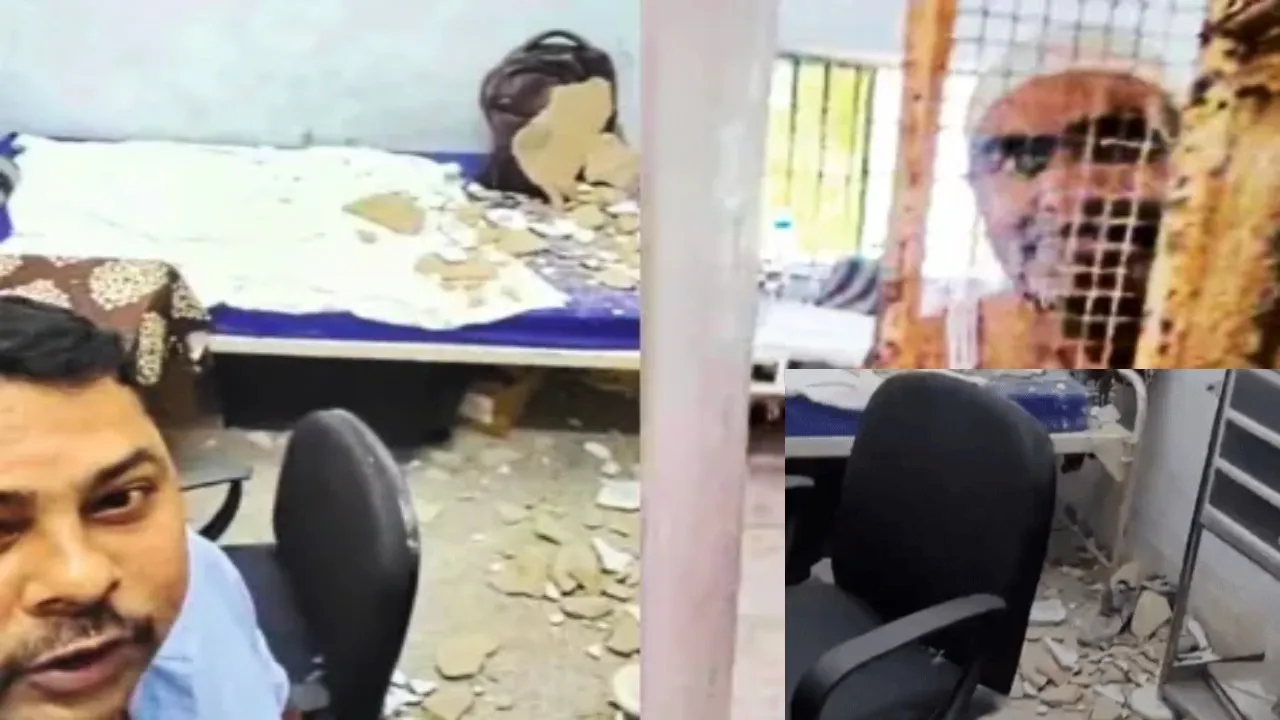 Ajmer prisoner ward ceiling plaster fell