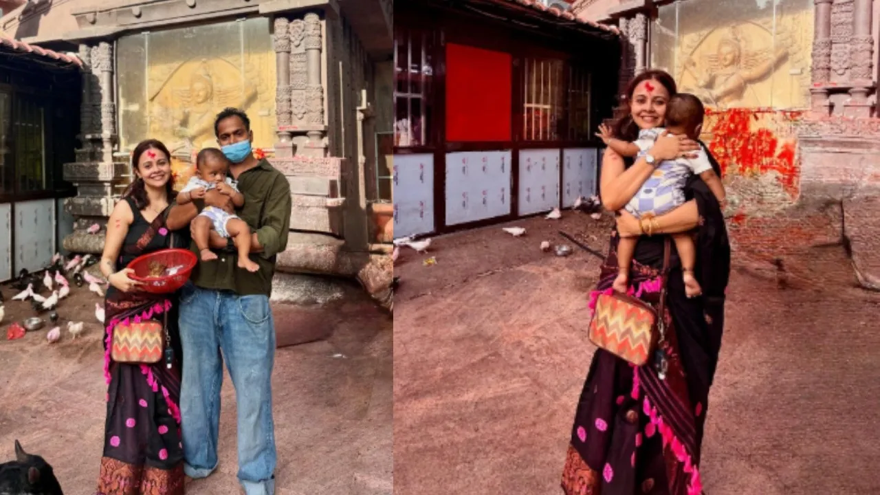 Devolina Bhattacharjee visited Kamakhya Devi with Muslim husband and son shared photos