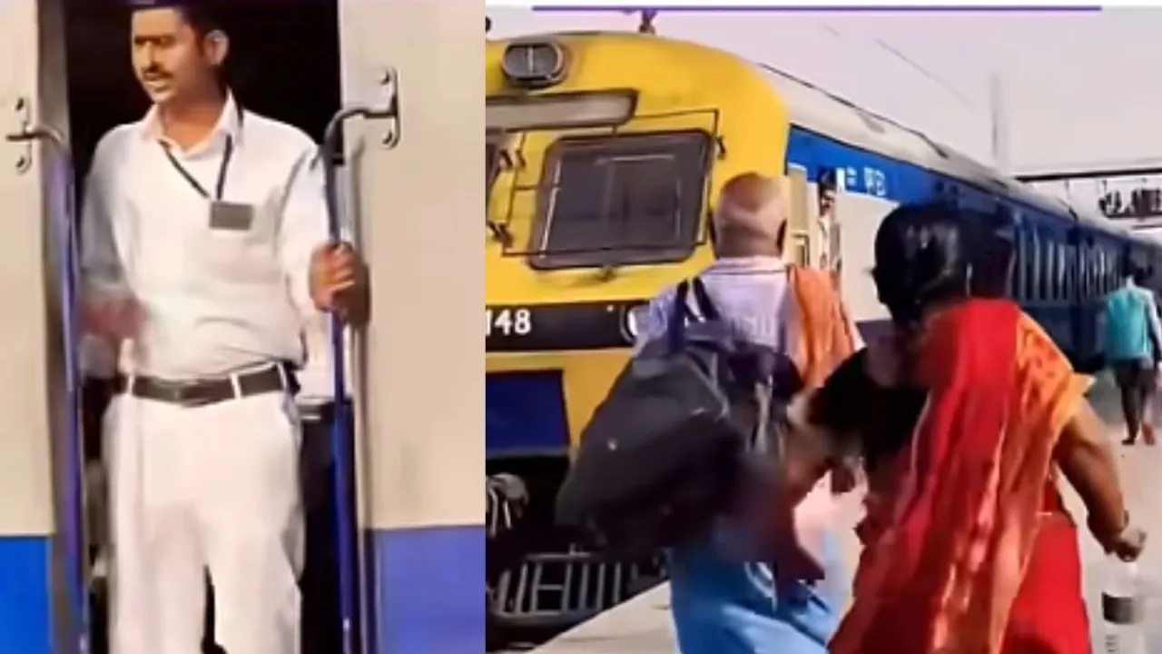 viral video train loco pilot
