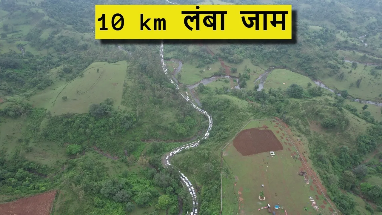 chikhaldara 10 km road jam