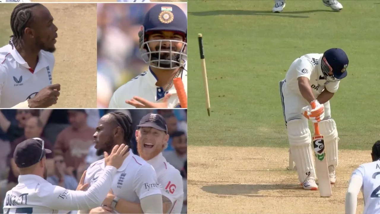 Jofra Archer dismissed Rishabh Pant score 9 runs during ind vs eng lords test