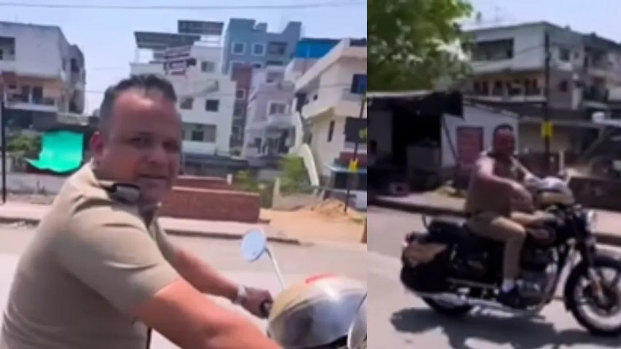 VIRAL POLICE WITHOUT HELMET VIDEO